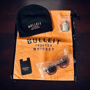 Bulleit Bourbon Frontier Whiskey | Limited Edition Swag Bag |  ** 5 Items **